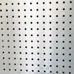 Plaat geperforeerd aluminium brut 500x250x0,8mm