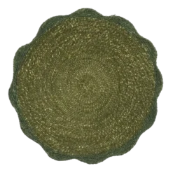 Placemat zeegras groen - d38cm