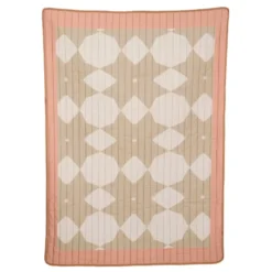 Plaid beige folklore - l180xb130cm