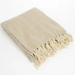 Plaid beige - l180xb130cm
