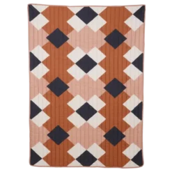 Plaid bruin folklore - l180xb130cm