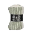 Plaid streep l.groen - l180xb130cm