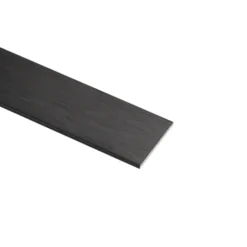 Plat profiel aluminium mat zwart 20x2x1000mm