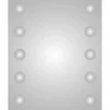 Plieger basic spiegel met verticaal 2-zijdig 5 rondjes verlichting 60 x 80 cm