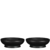 Pompeo Schaal - 2 Stuks - H5 x ø16 cm - Zwart