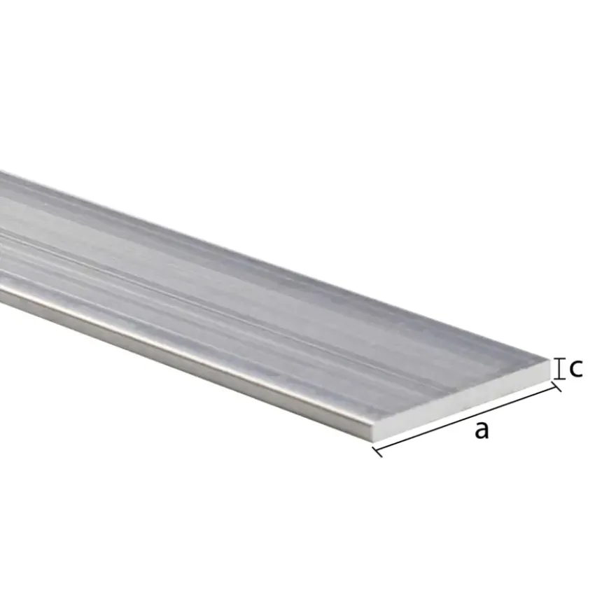Profiel plat aluminium brut 40x3x1000mm