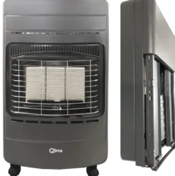 Qlima Gasrolkachel GH342 RV zwart