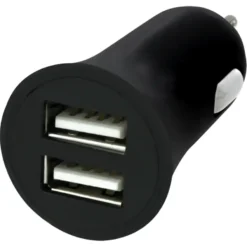 Q-link Autolader 12V met 2 USB-A zwart Best