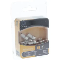 Q-link coax F-wartel 6 mm 6 stuks New