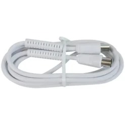 Q-link coax kabel 3CV2 HF stekker 1 meter rechtwit Outlet