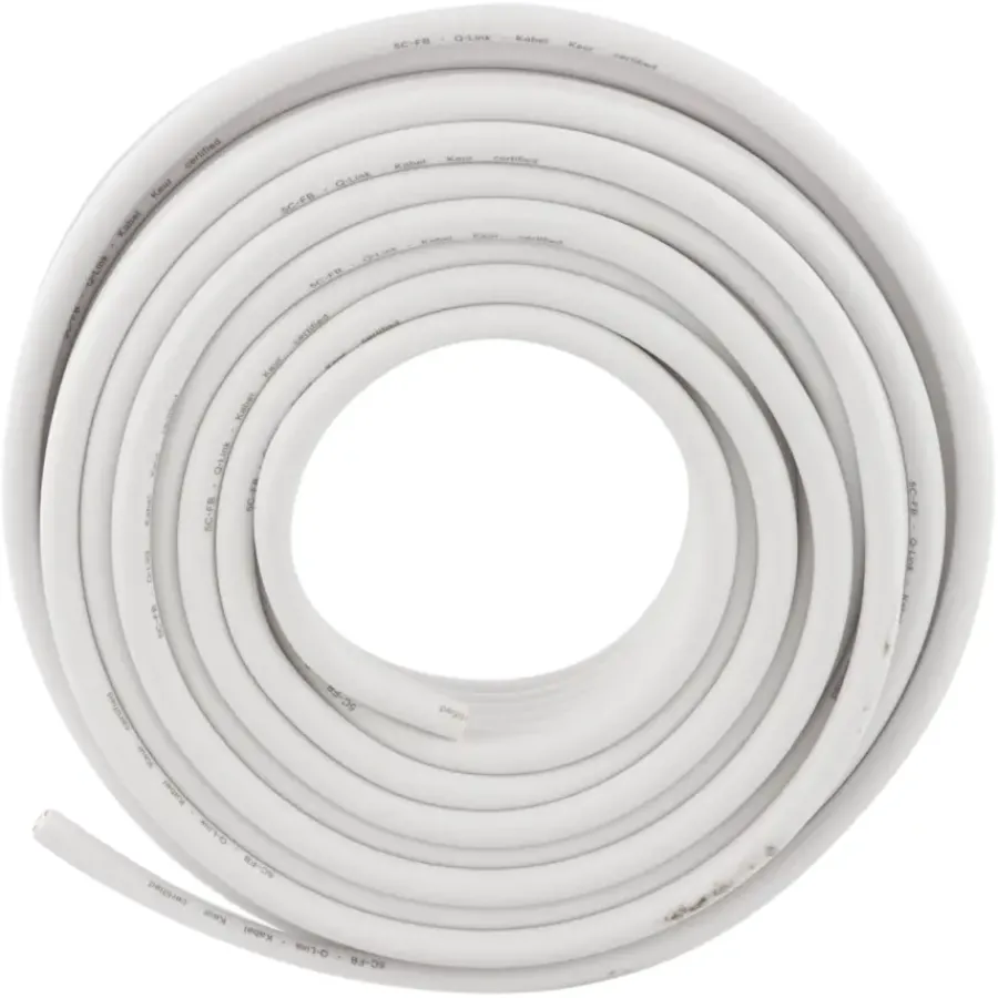 Q-link coax kabel 20 meter wit kabelkeur Outlet