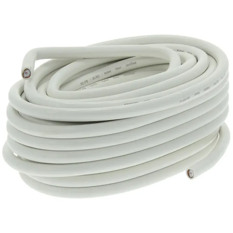 Q-link coax kabel 10 meter wit kabelkeur Outlet