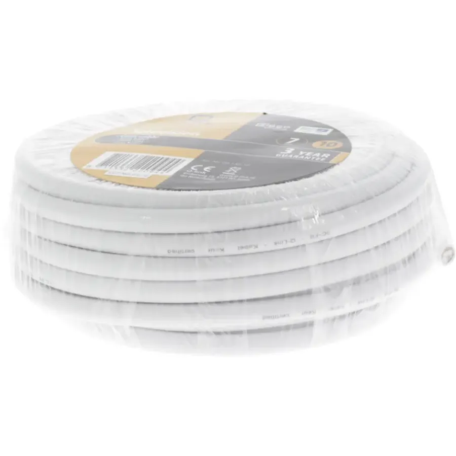 Q-link coax kabel 10 meter wit kabelkeur Outlet
