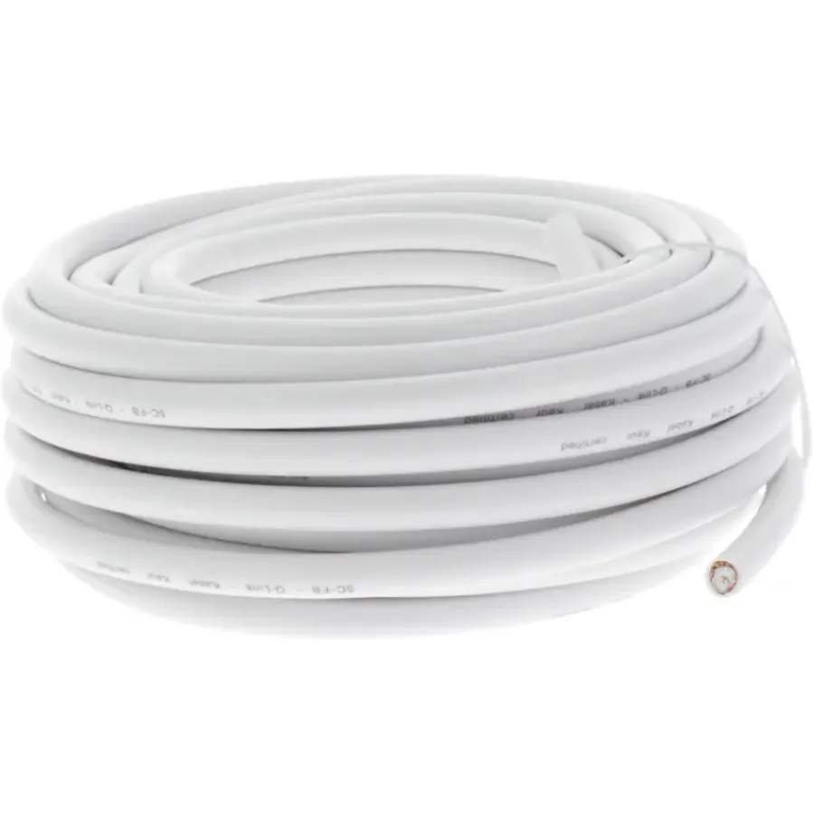 Q-link coax kabel 10 meter wit kabelkeur Outlet