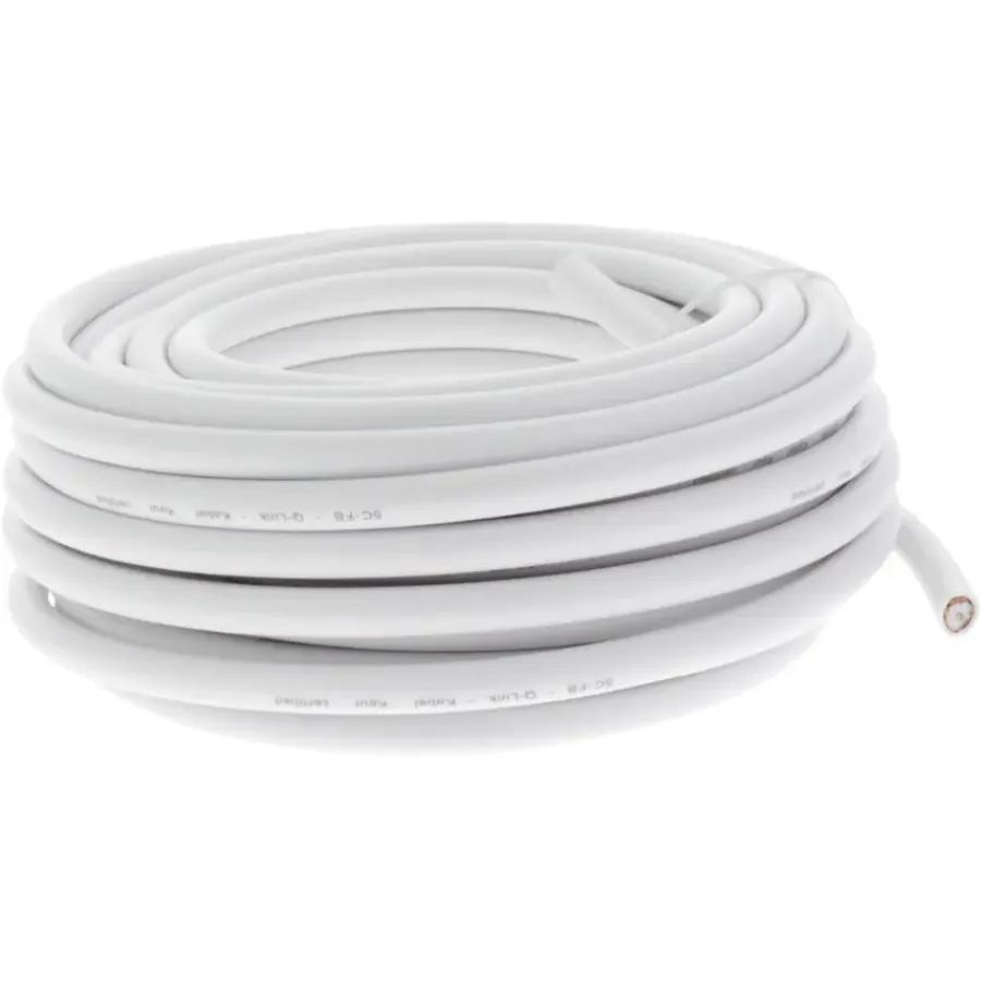 Q-link coax kabel 10 meter wit kabelkeur Outlet