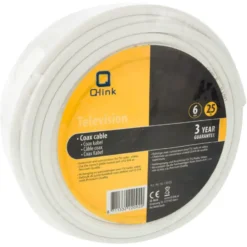 Q-link coax kabel RG59 25 meter wit Online