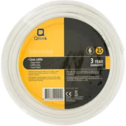 Q-link coax kabel RG59 25 meter wit Online