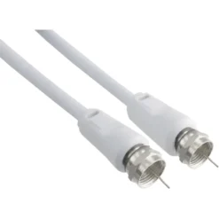 Q-link coax kabel RG59 met F-connector 2 meter wit Discount