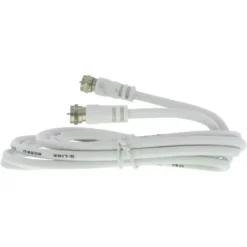Q-link coax kabel RG59 met F-connector 2 meter wit Discount