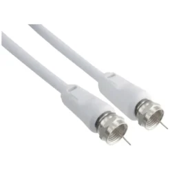 Q-link coax kabel RG59 met F-connector 2 meter wit Discount