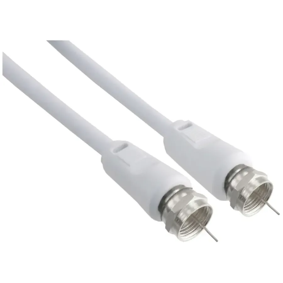 Q-link coax kabel RG59 met F-connector 2 meter wit Discount