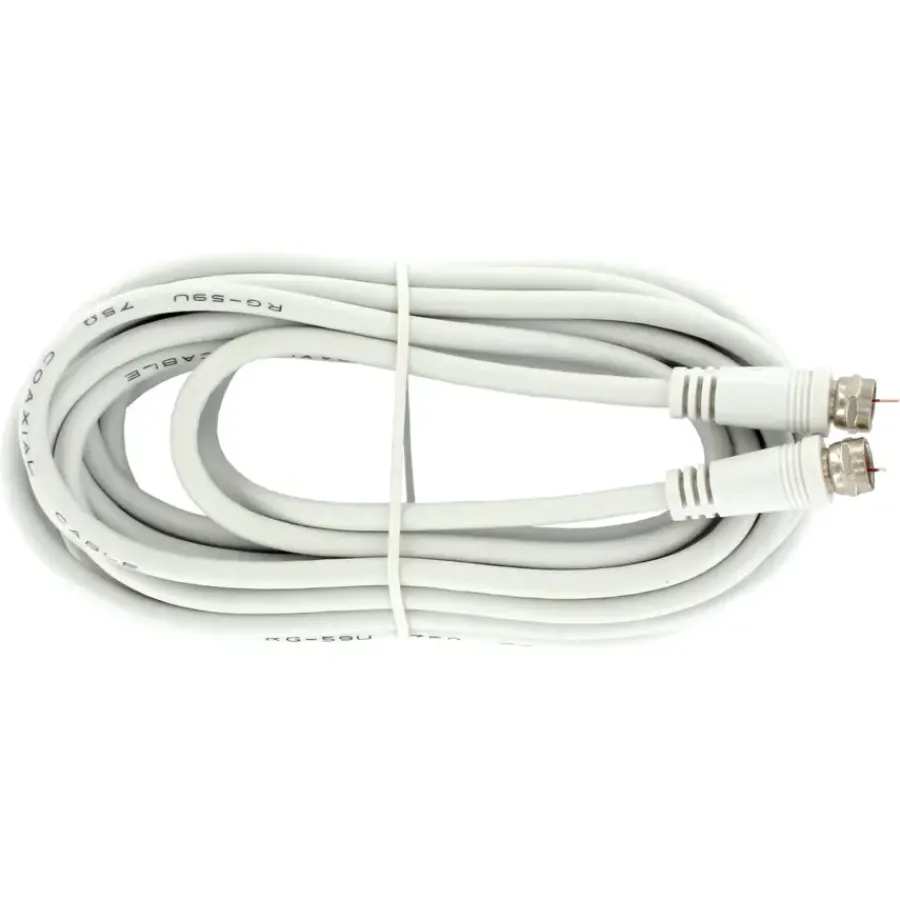 Q-link coax kabel RG59 met F-connector 5 meter wit Best