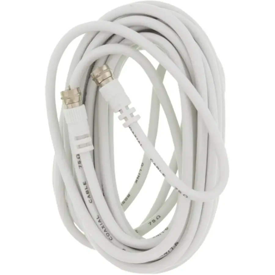 Q-link coax kabel RG59 met F-connector 5 meter wit Best
