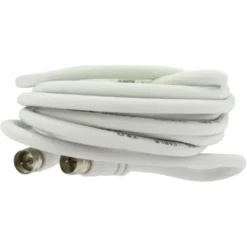 Q-link coax kabel RG59 met F-connector 5 meter wit Best