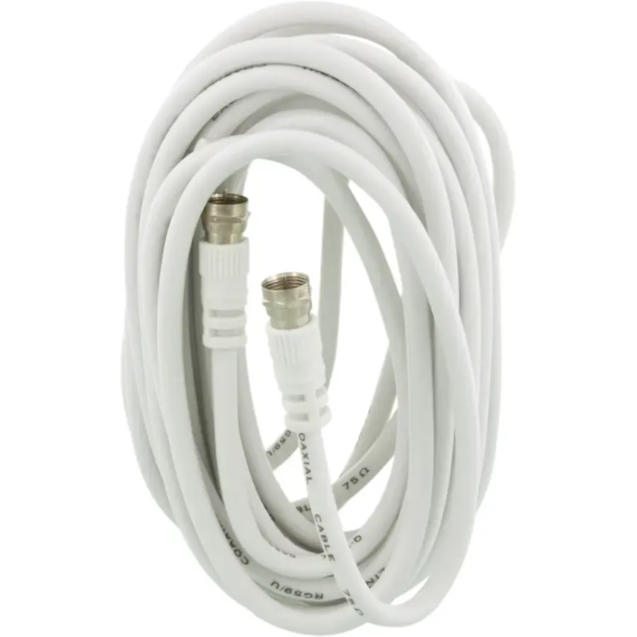 Q-link coax kabel RG59 met F-connector 5 meter wit Best