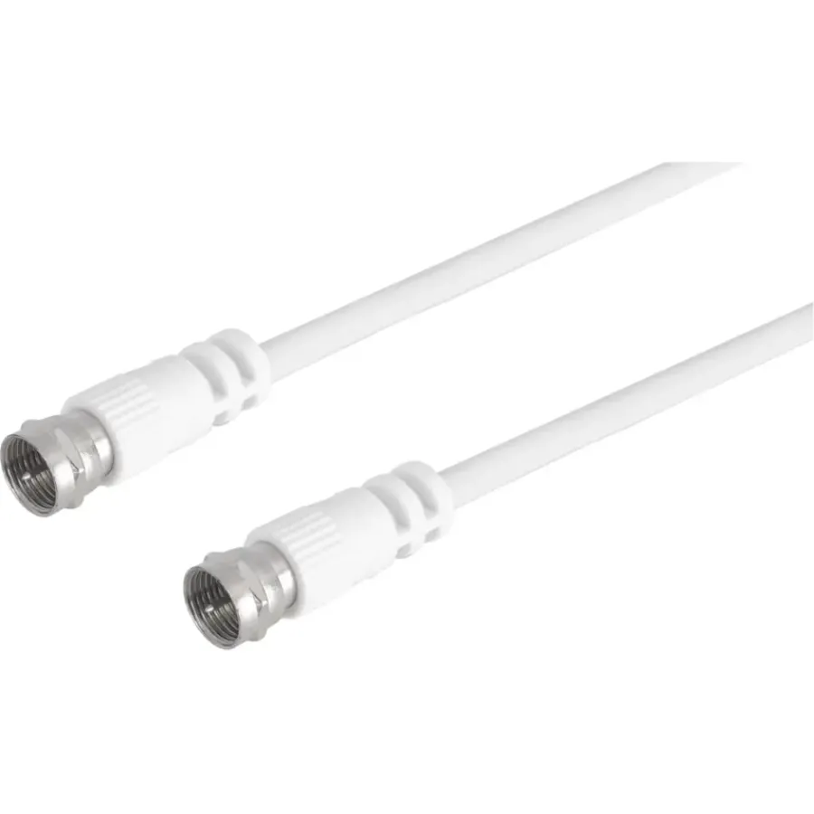 Q-link coax kabel RG59 met F-connector 2 meter wit Outlet