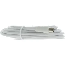 Q-link coax kabel stekker recht 5 meter wit kabelkeur Sale