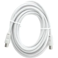 Q-link coax kabel stekker recht 5 meter wit kabelkeur Sale