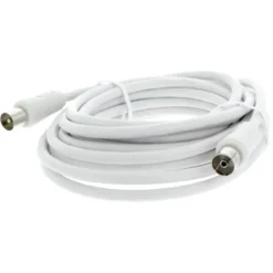 Q-link coax kabel stekker recht 5 meter wit kabelkeur Sale