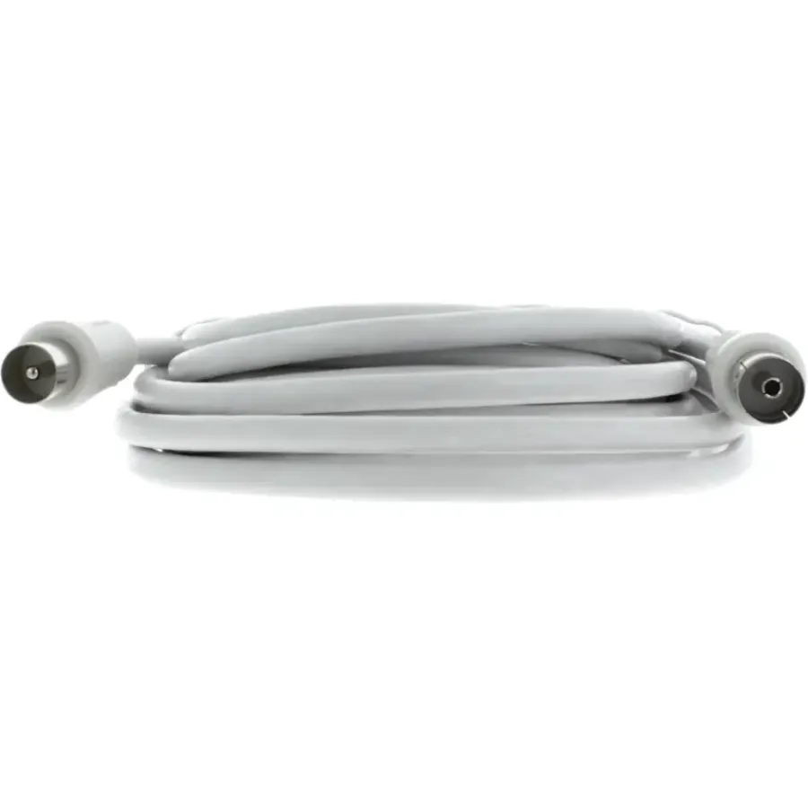 Q-link coax kabel stekker recht 5 meter wit kabelkeur Sale