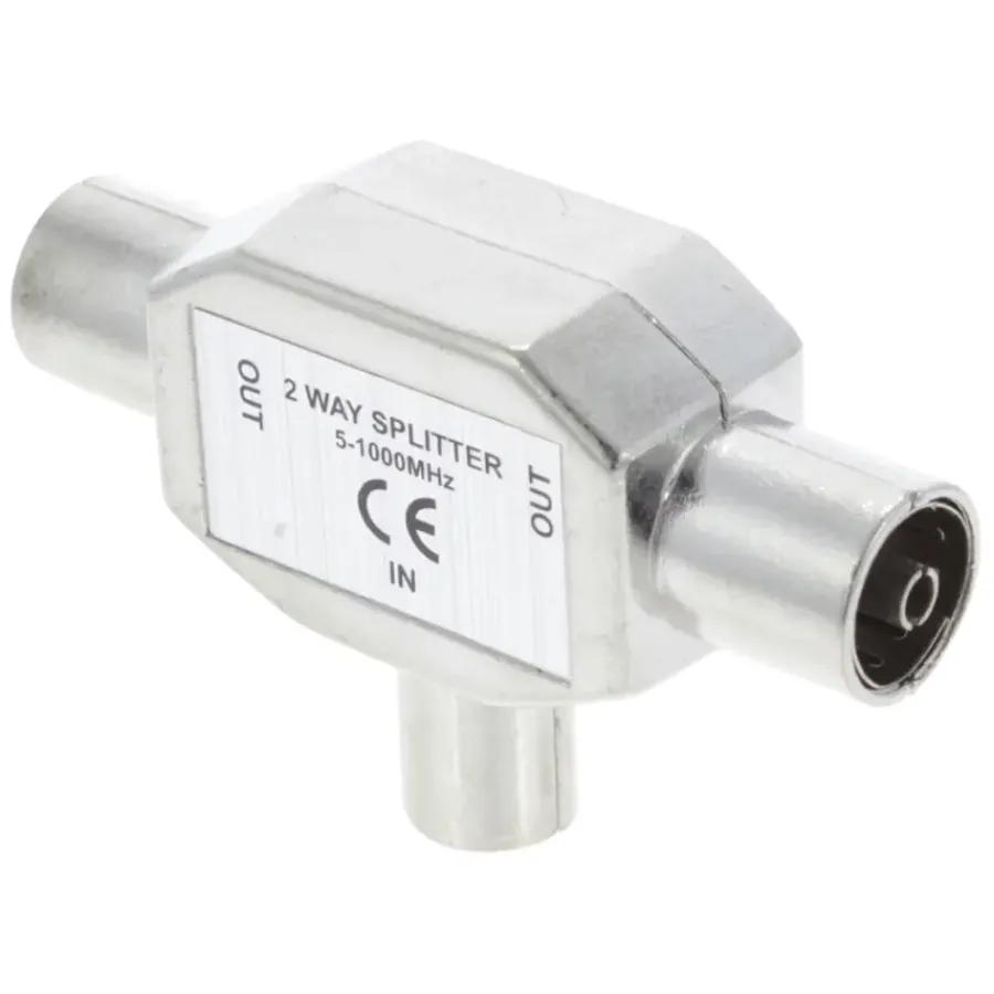 Q-link coax splitter radio metaal 1 male/2 female Hot