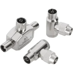 Q-link coax splitter tv 2 male/female haaks Hot