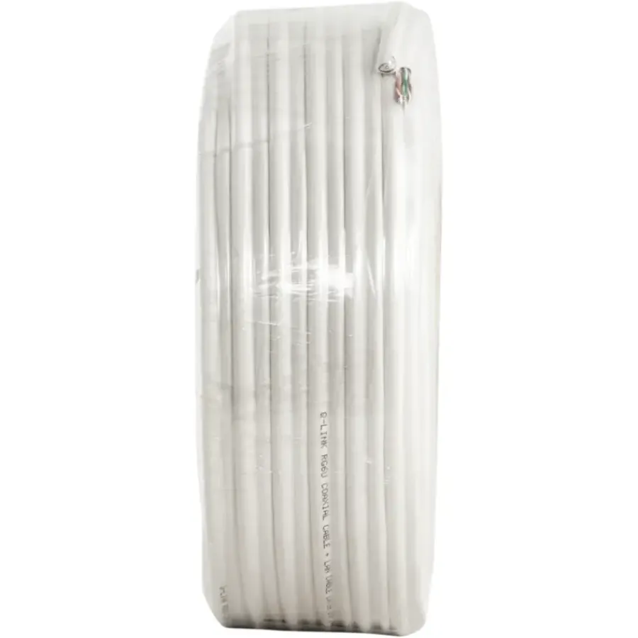 Q-link coax/utp kabel RG6 25 meter wit Clearance