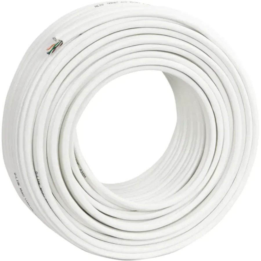 Q-link coax/utp kabel RG6 25 meter wit Clearance