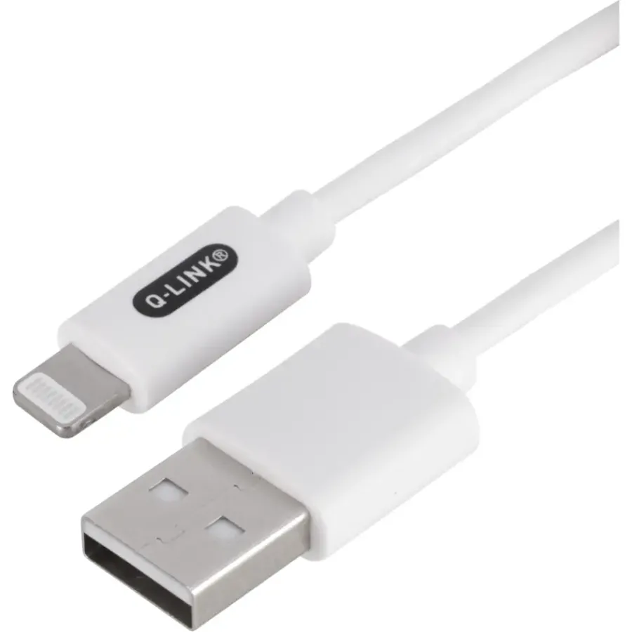 Q-link datakabel Iphone USB-A kabel 1 meter wit Online