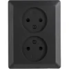 Q-link Inbouw Dubbel Stopcontact Zwart Online