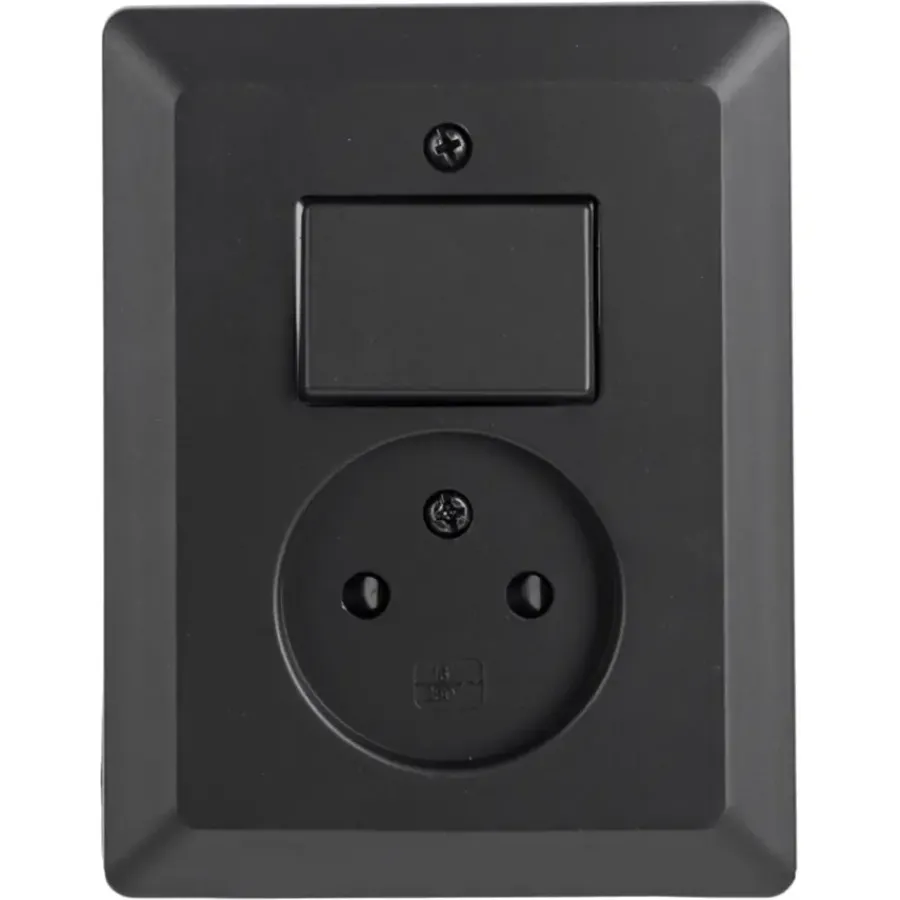 Q-link Inbouw EnkelStopcontact met Schakelaar Clearance