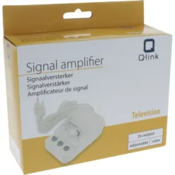 Q-link signaalversterker 2 uit regelbaar wit Hot