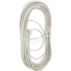 Q-link telefoon aansluitsnoer modulair 2RJ11 plug 5 meter wit