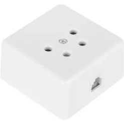 Q-link telefoon contactdoos opbouw modulair 4 polig wit