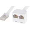 Q-link telefoon splitter modulair ADSL wit Best