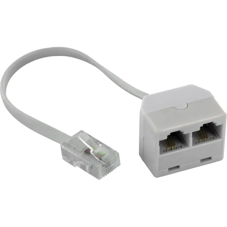Q-link telefoon splitter modulair ADSL wit Discount