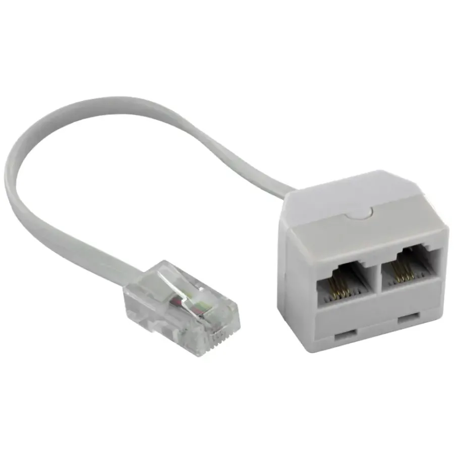 Q-link telefoon splitter modulair ADSL wit Discount