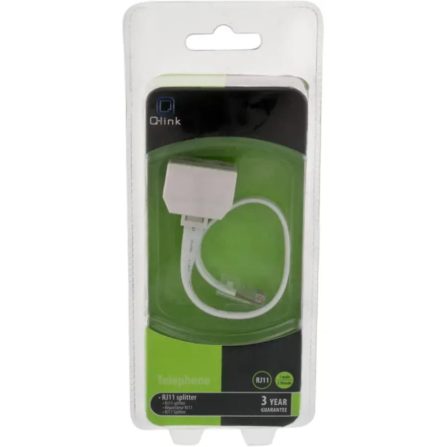 Q-link telefoon splitter modulair ADSL wit Discount