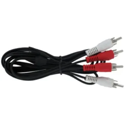 Q-link tulp kabel 2RCA/2RCA male-male 1.5 meter rood/wit Hot
