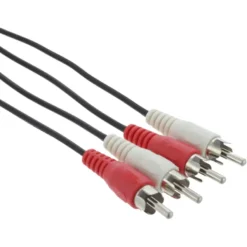 Q-link tulp kabel 2RCA/2RCA male-male 1.5 meter rood/wit Hot